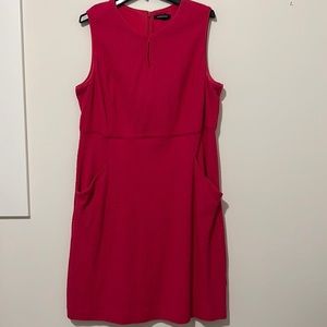 Land’s End Ponte Knit Shift Dress Rose Pink